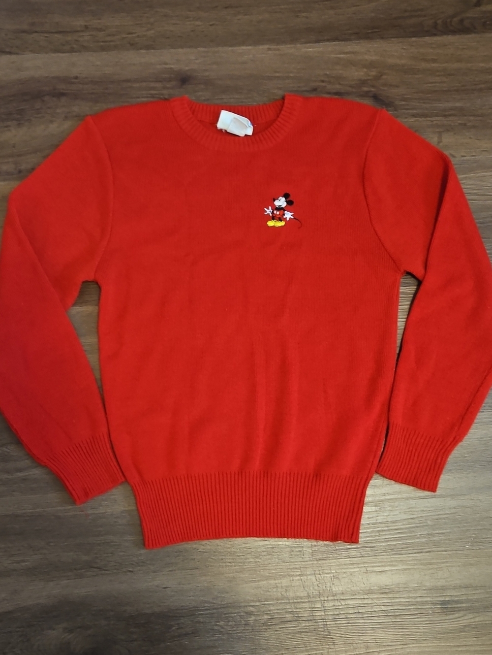 Vintage DISNEY Mickey Mouse Red Crewneck Sweater Size M